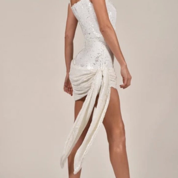 White sequined dress - Picture 2 of 3